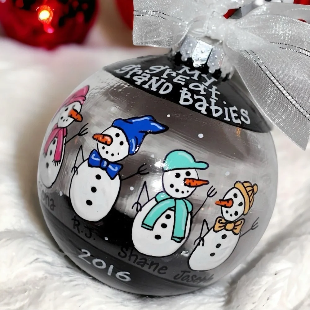 Snow Much Fun: Custom Family Ornament – Personalized Snow Family Keepsake!